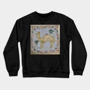 Embroidered Camel Pillow Crewneck Sweatshirt